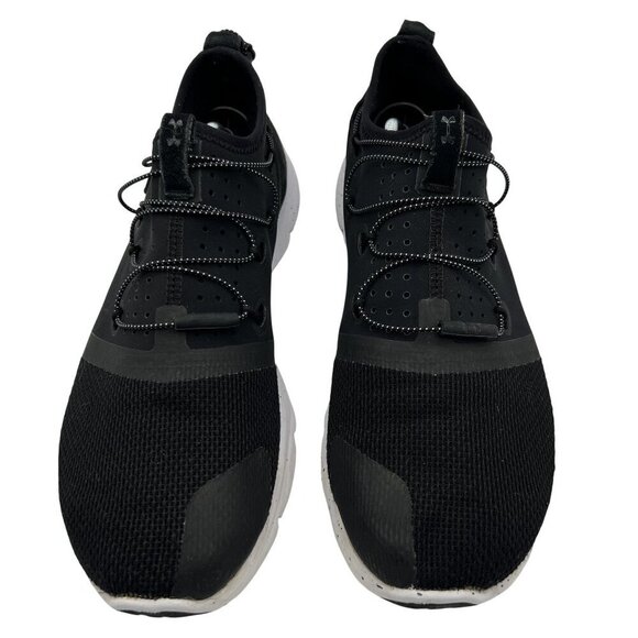 Under Armour Mens 10 Black White Lightweight Athletic Running Shoes Mesh Upper main image 11